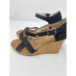 Toms platform Cork Wedge Sandal